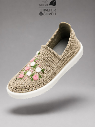 گیوه دستبافت گلدوزی مدل رستا