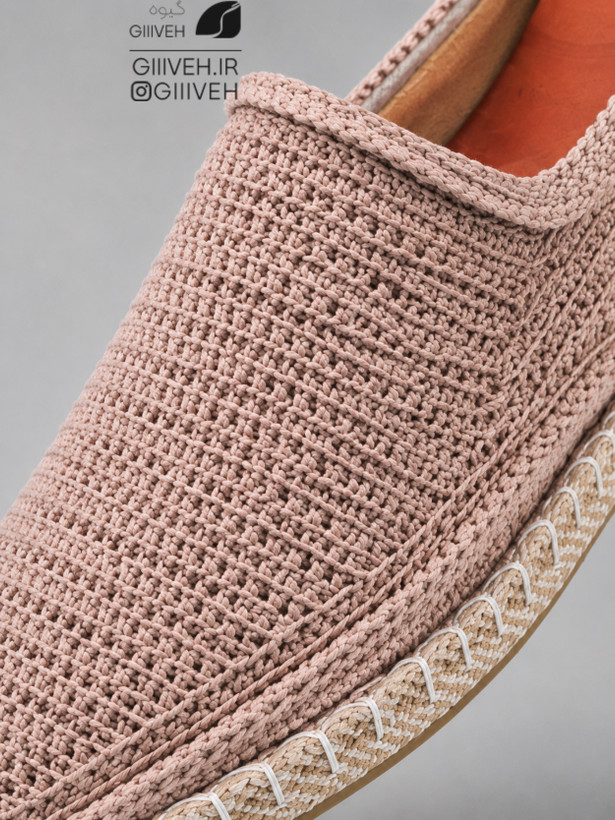 گیوه کرم زیره کنفی پشت چرم | مدل مهراد