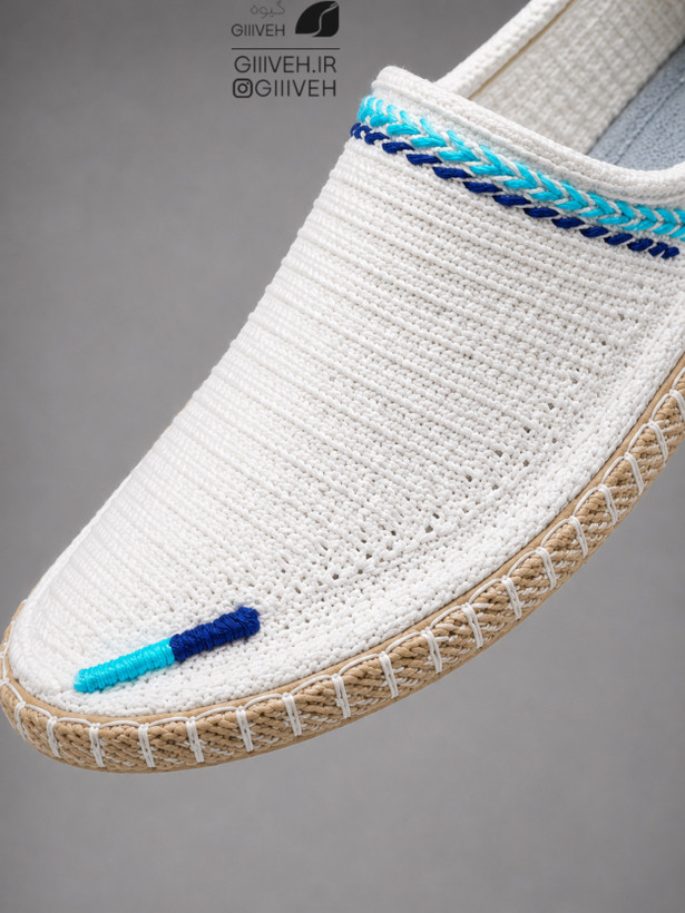 گیوه سفید زیره کنفی | مدل هیرس